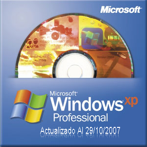 Windows Xp Pro Sp2 genuino-actualizado Al 29/10/2007 WindowsXpProSp2
