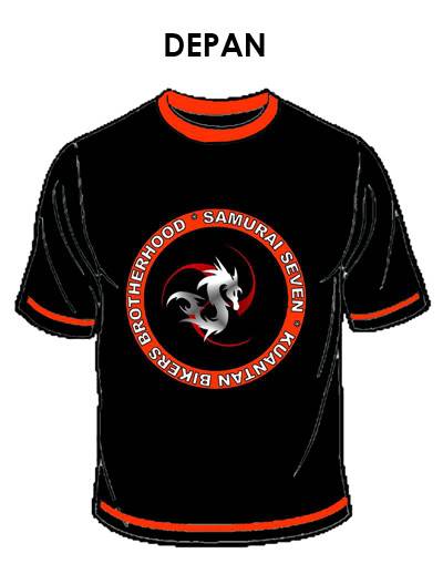 Cadangan membuat t shirt Samurai Seven T-ShirtFront03