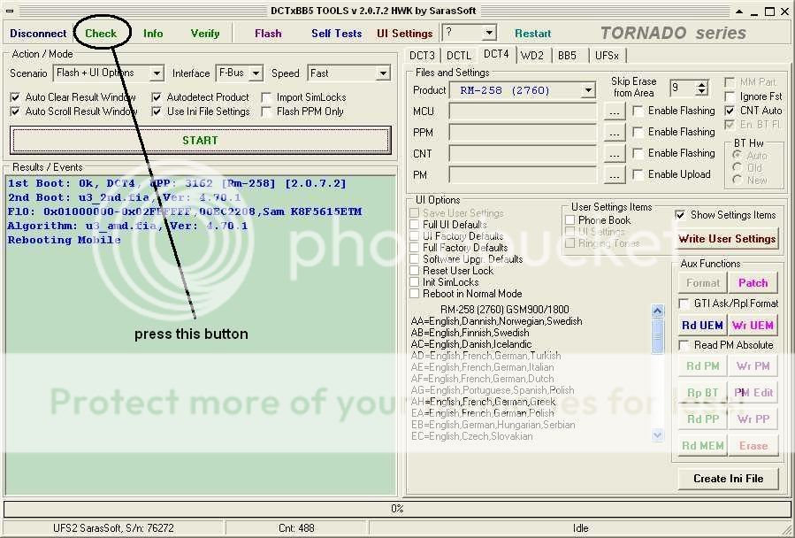 How To Back-Up UEM Serial Number In UFS: here 1-1