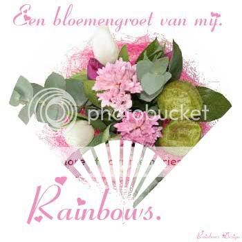 Ik ben Rainbows. Roze20voorjaarsboeketRainbows