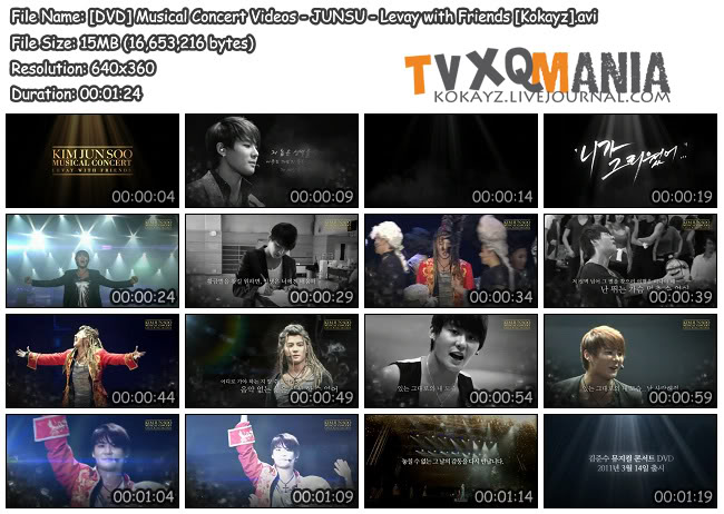 [Download][DVD] Musical Concert Videos - JUNSU - Levay with Friends   Dvdmusicalconcertvideos