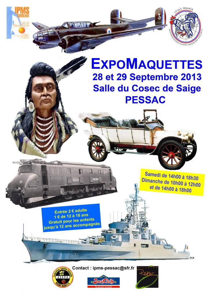 Expo IPMS Bordeaux les 28 et 29 septembre 2013 Affiche1formatA4