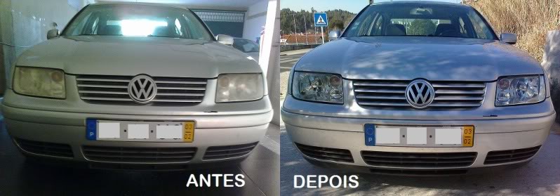 Recuperação de Ópticas Vw Bora AntesDepois-7