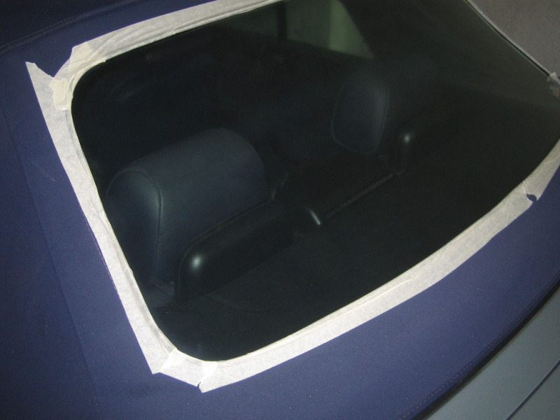 Limpeza e Impermeabilização de capota + Recuperação de óculo traseiro - BMW E36 Cabrio IMG_4225