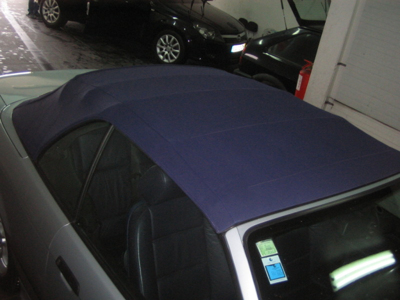 Limpeza e Impermeabilização de capota + Recuperação de óculo traseiro - BMW E36 Cabrio IMG_4243