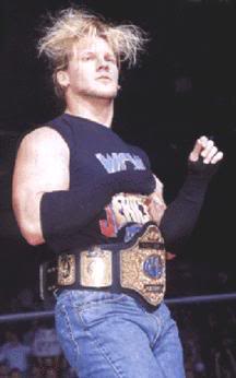 Chris Jericho holding the ECW & WCW World TV Title 35-3