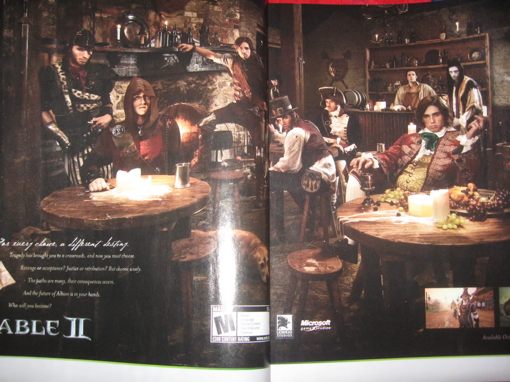 Fable 2 Ad from latest Game Informer Magazine FableAdandGamingarea003