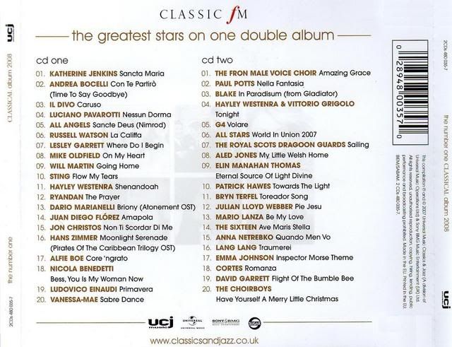 .:: The No1 classical album 2008 ::. Back-13