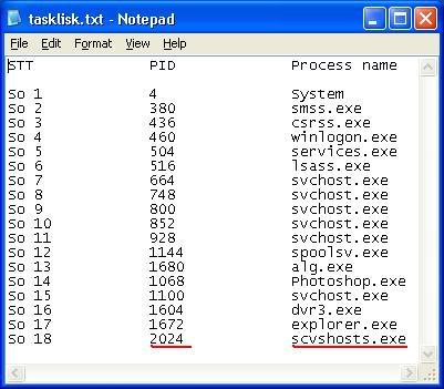 Diệt Virus, trojan, keylog... bằng tay. (với sự hổ trợ TASKKILL) 12-1