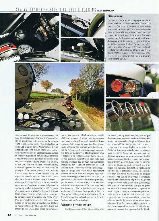 [Magazine] Moto&Loisirs, comparatif et essai trikes... Page_66