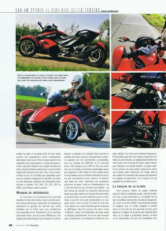 [Magazine] Moto&Loisirs, comparatif et essai trikes... Page_68