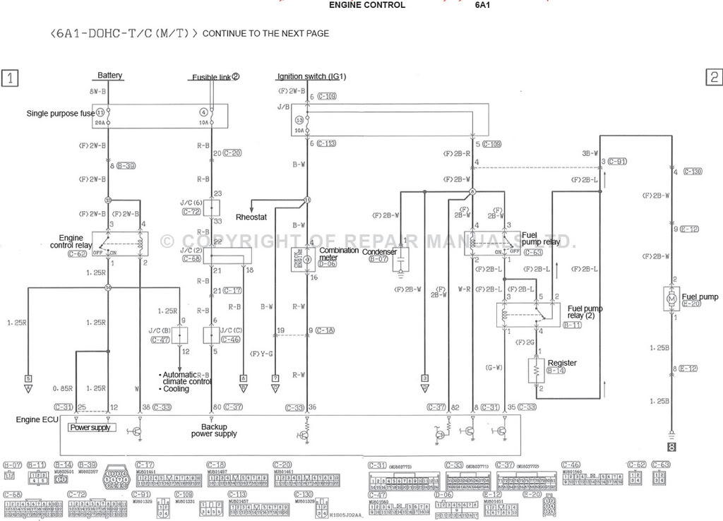 ECU wiring diagram PG1