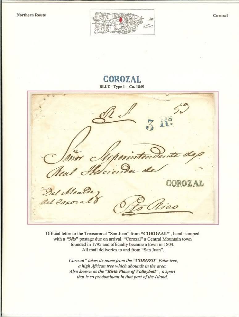 acevedo - Coleccion Paco Acevedo - Rutas de correo interno en Puerto Rico durante la epoca prefilatelica 011-2