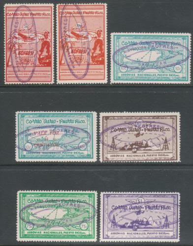 Ventas en ebay julio 2011 1938PuertoRicoairmailset-Sanabrialisted34