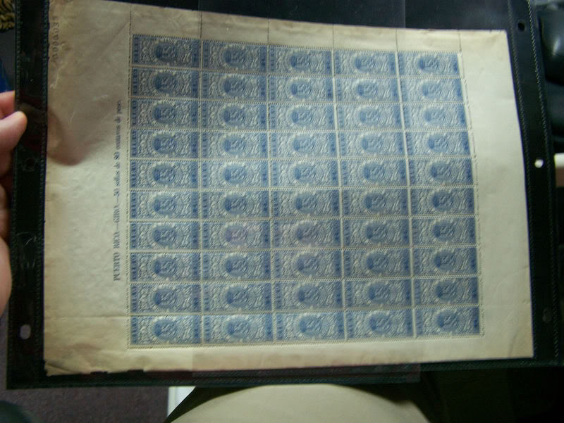 Ventas en ebay enero 2012 PuertoRico80CentavosFullSheetof50Stamps109