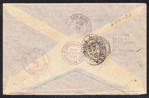 Ventas en ebay julio 2011 URUGUAY1931PANAMFirstFlighttoPuertoRico