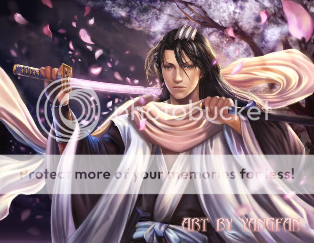 Bleach picture~ Byakuya_print_by_jiuge