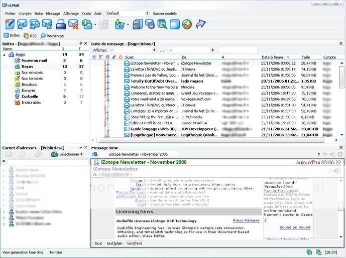 Logiciel de messagerie FenetrePrinBig