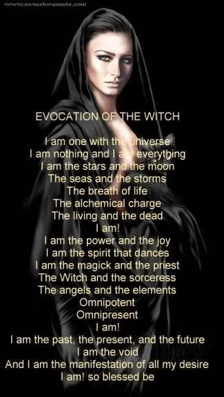 Evocation of the Witch. Witchesevocation