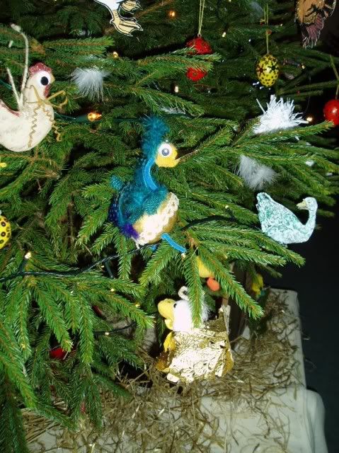 Christmas tree festival Chickens