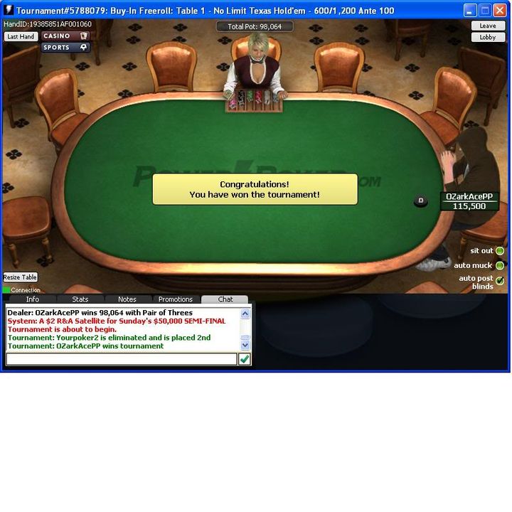 Took Down a $200 FR on PowerPoker!!! VIPPokerStopwin-1