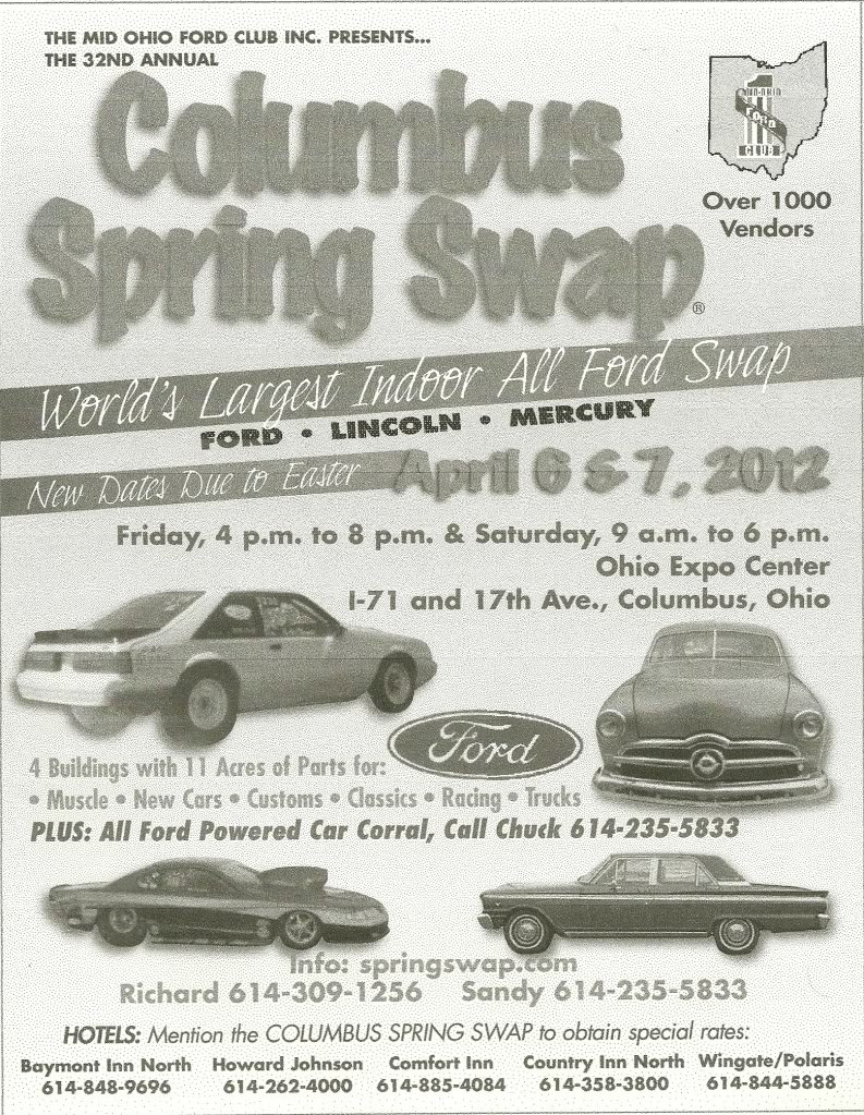 ALL FORD SWAP MEET COLUMBUS, Ohio Friday & Saturday ONLY.... Scan0001-4