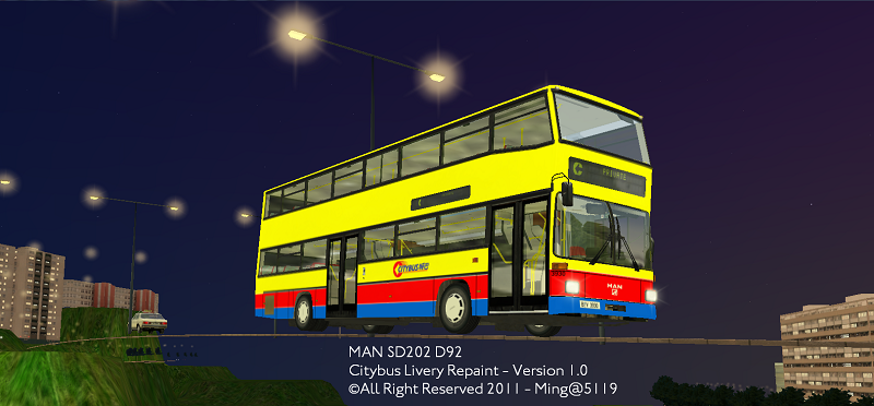 HK Citybus Original Livery Version 1.0 for D92 38