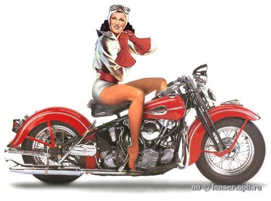 Pin-ups et bagnoles (le vrai truc de mec) MotoPinUp8