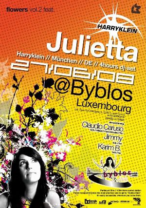 Friday 27.06.08 Julietta (Harryklein) @ Byblos Luxembourg Poster-1