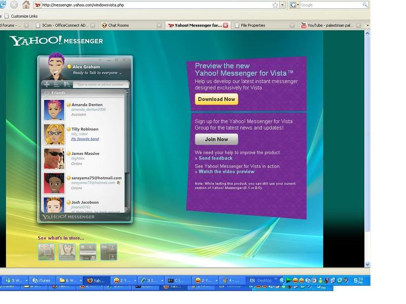 Yahoo messnger for vista  ياهوه فيستا 01-1