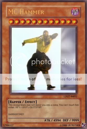 Create Your Own Yugioh Card MCHAMMERYUGIOH