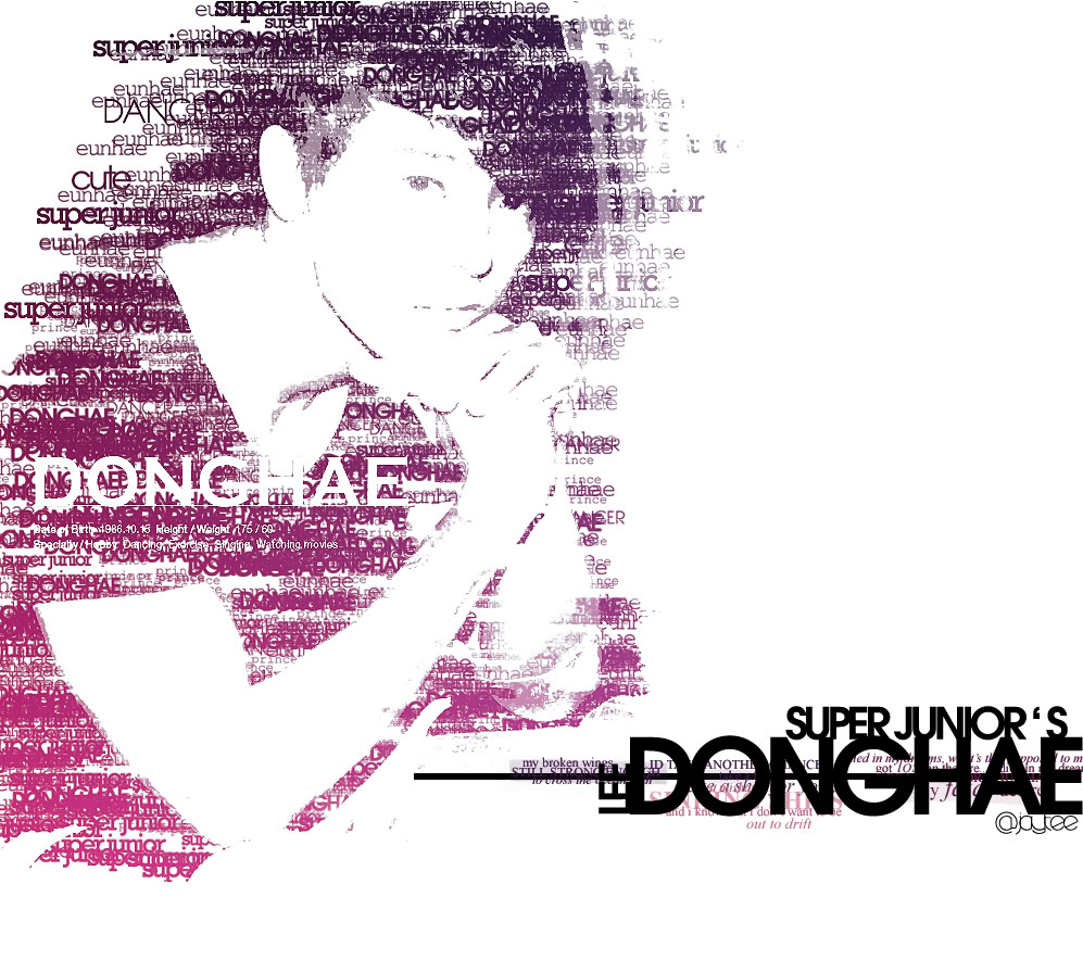[Nhà Cá] ♥ ♥ ♥ Lee Dong Hae - King of the Fish ♥ ♥ ♥ Donghae_typography_by_7even_is_jet