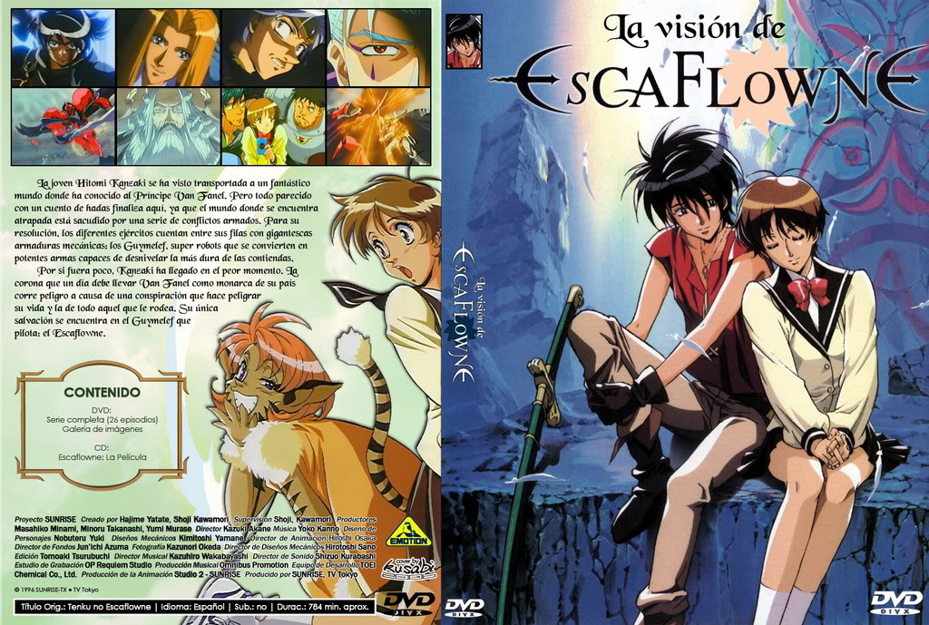 Caratula La Vision de Escaflowe 5BSpanish20DVD20Cover5D20La20VisiF3