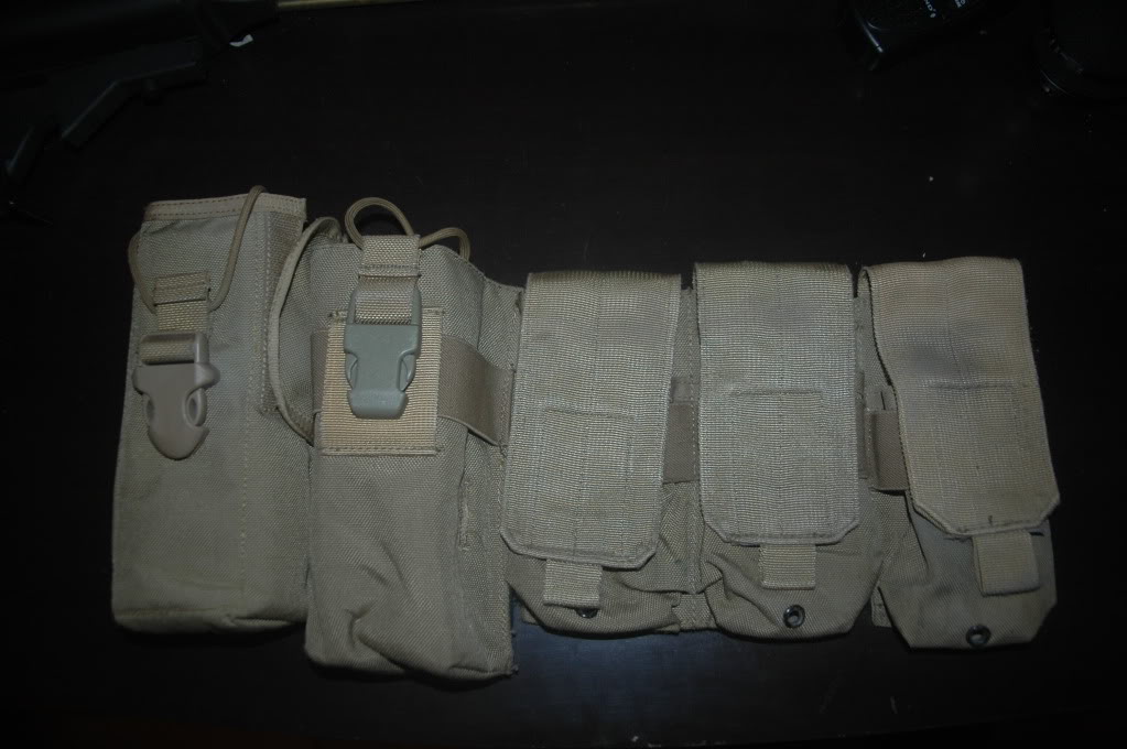 CIRAS LAND Tan - Assault Vest DPM - Lot Headset Sordin + Tasc - Poches Khaki et OD - Repro PVS14 DSC_0523