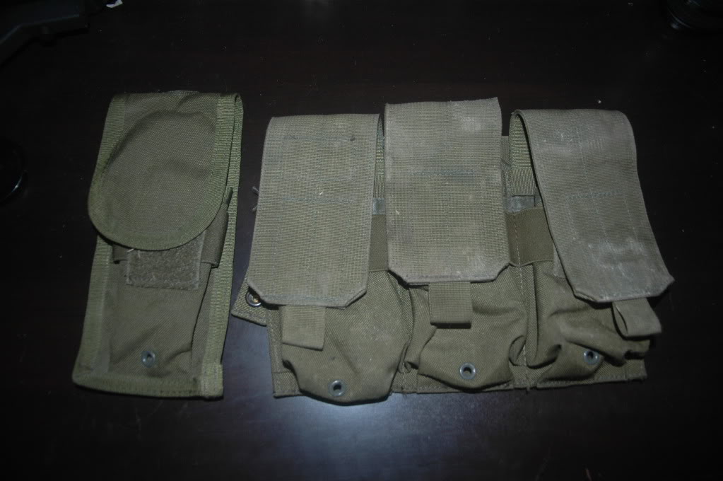 CIRAS LAND Tan - Assault Vest DPM - Lot Headset Sordin + Tasc - Poches Khaki et OD - Repro PVS14 DSC_0528