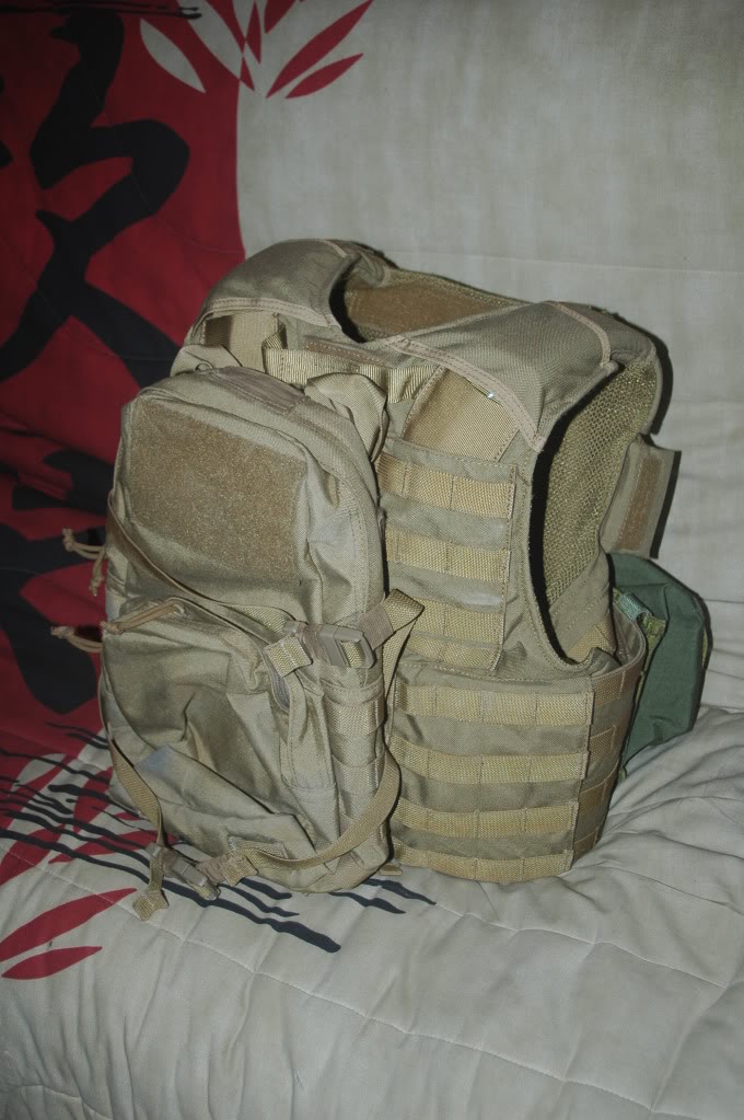 CIRAS LAND Tan - Assault Vest DPM - Lot Headset Sordin + Tasc - Poches Khaki et OD - Repro PVS14 DSC_0566