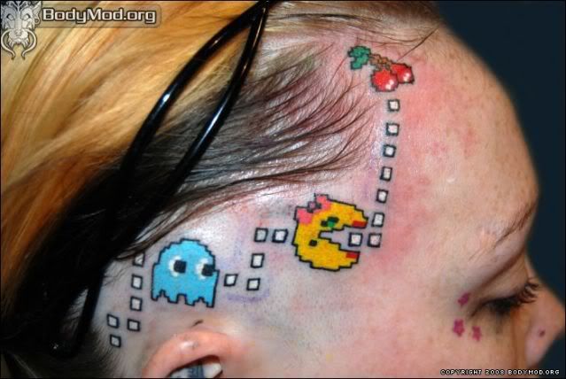 Tatouage et body art -  Le topic officiel - Page 7 Ms-pacman-head-tattoo-design