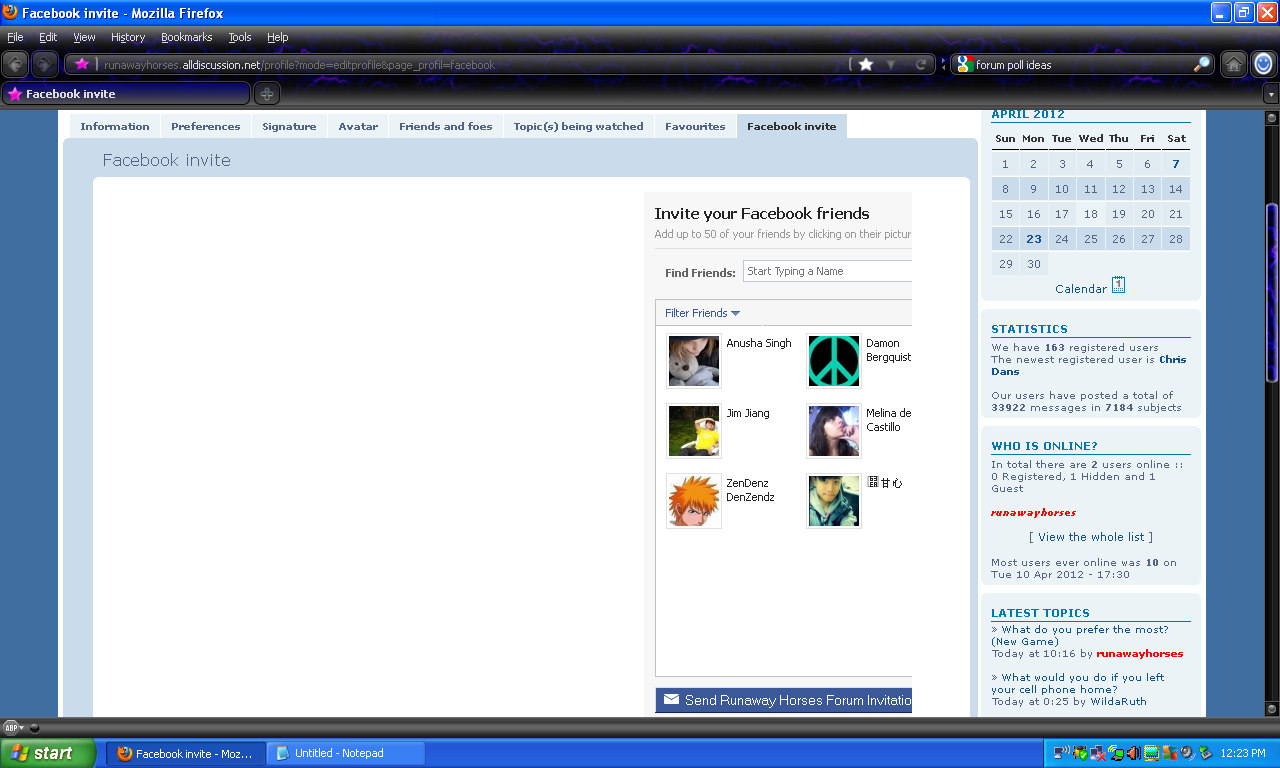 Facebook Invite Module (Profile) Facebookinvite