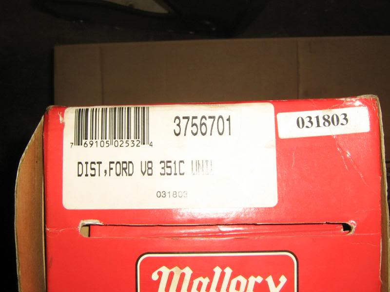 BBF parts for sale. mallory distributor, cloyes timing chain Febraceparts011