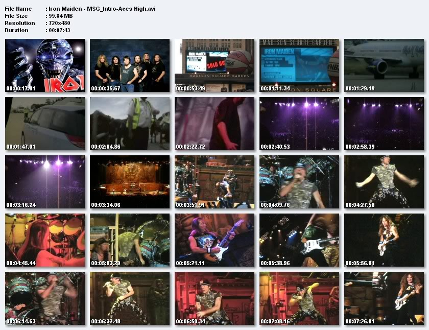 Video: Somewhere Back in Time Live in New York 2008 Screen