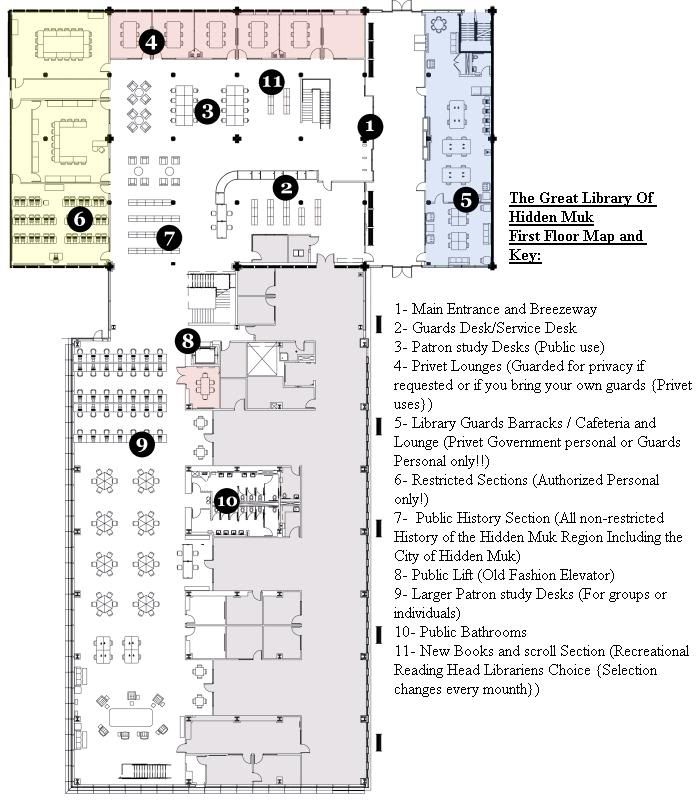 Inside the Great Library of  Hidden Muk HiddenMukLibraaryFloor1