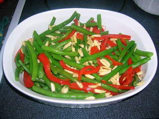 Green Beans and Red Peppers with Almonds DSCN1766