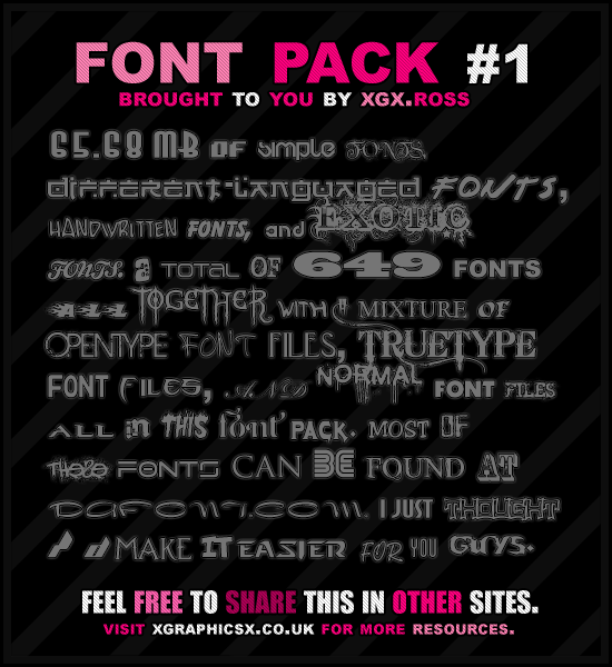 Font Pack #1 Font_Preview