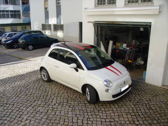 Decorações em vinil nos 500 by Cycoalex Fiat500-Alex-TejadilhoeFaixas2