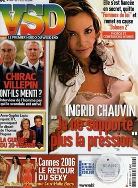 Ingrid  la une de VSD VSDcouverture