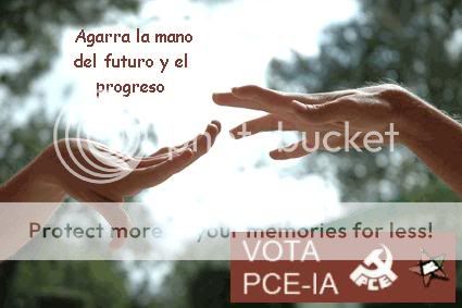 Campaña electoral de PCE-IA para las elecciones en Navarra. Manos-generosas