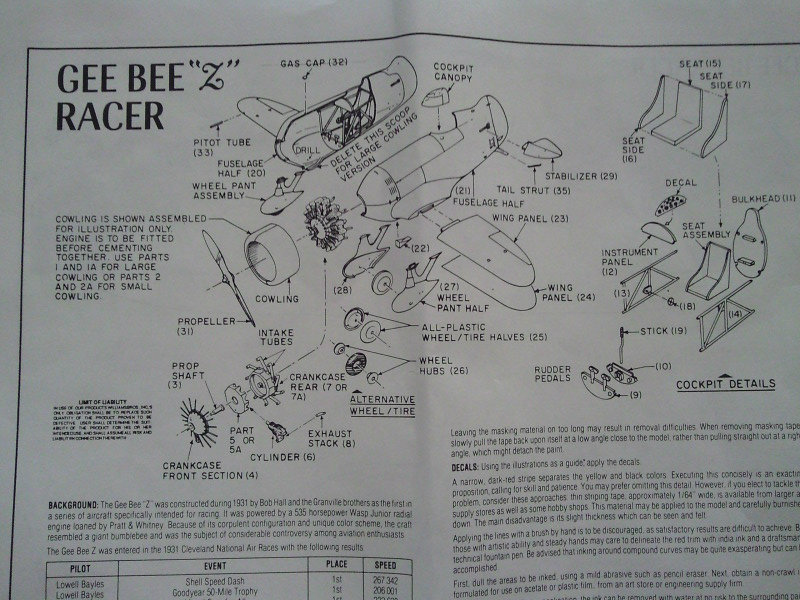 Gee Bee Z Racer 1/32 Foto2126