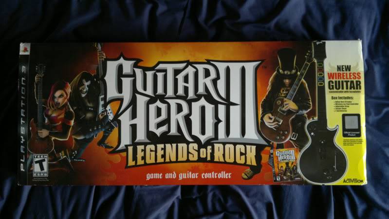 PS3 Guitar Gero Legends of Rock  (Game + Guitar) 02062011327