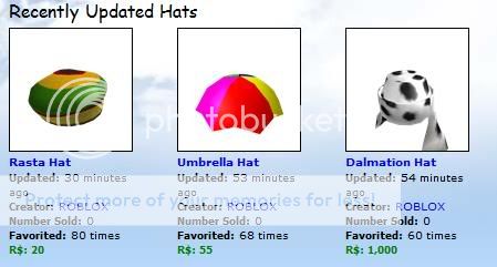 New ROBLOX hats! Newhatt