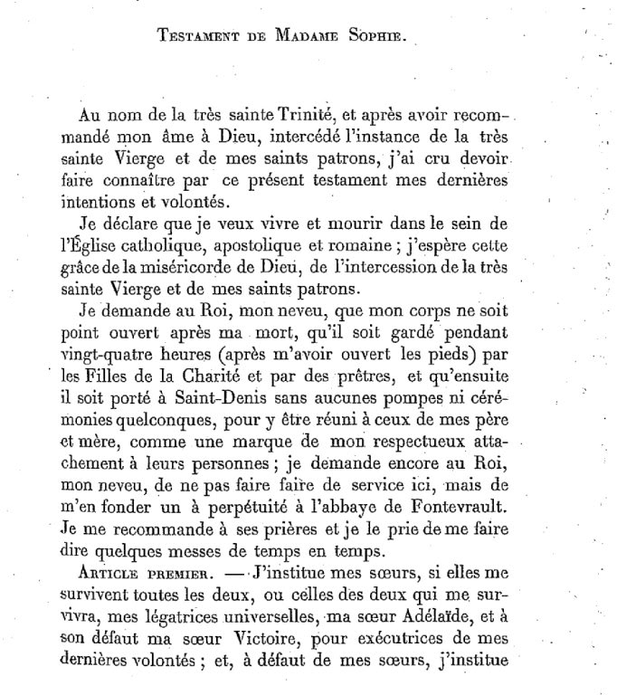 Madame Sophie de France - Page 3 Testamentsophie1